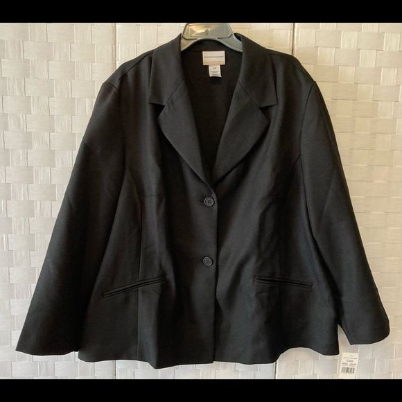 Alfred Dunner Black Blazer Size 24 NWT - Picture 2 of 6